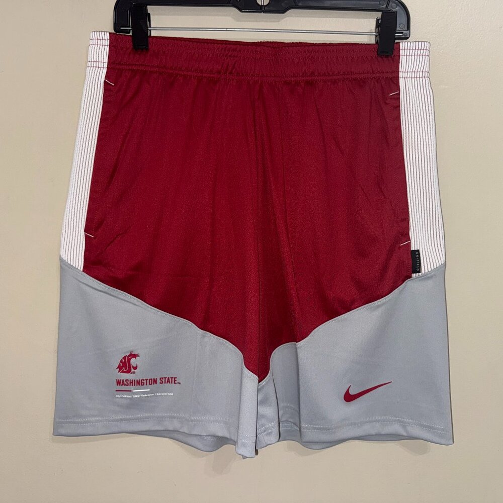 Nike Washington State Cougars Football Team Player Issue Sideline Shorts Men